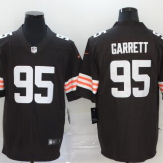 Nike Browns 95 Myles Garrett Brown 2020 New Vapor Untouchable Limited Jersey