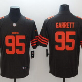 Nike Browns 95 Myles Garrett Brown Color Rush Limited Jersey