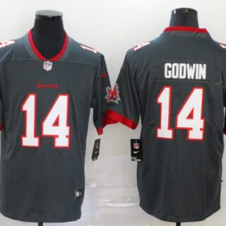 Nike Buccaneers 14 Chris Godwin Gray New 2020 Vapor Untouchable Limited Jersey