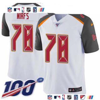 Nike Buccaneers #78 Tristan Wirfs White Men's Stitched NFL 100th Season Vapor Untouchable Limited Jersey