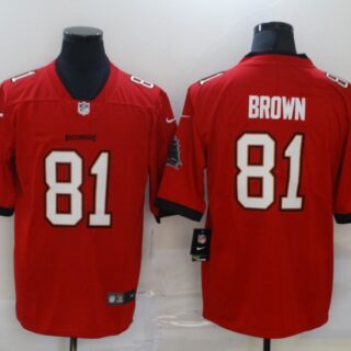 Nike Buccaneers 81 Antonio Brown Red 2020 New Vapor Untouchable Limited Jersey