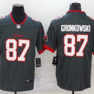 Nike Buccaneers 87 Rob Gronkowski Gray 2020 New Vapor Untouchable Limited Jersey