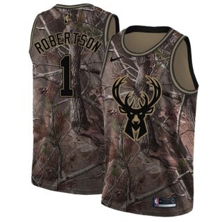 Nike Bucks #1 Oscar Robertson Camo Youth NBA Swingman Realtree Collection Jersey
