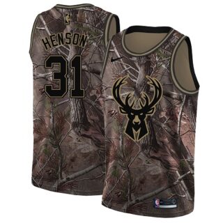 Nike Bucks #31 John Henson Camo Women's NBA Swingman Realtree Collection Jersey