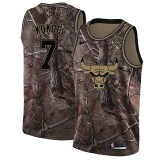Nike Bulls #7 Tony Kukoc Camo NBA Swingman Realtree Collection Jersey