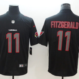 Nike Cardinals 11 Larry Fitzgerald Black Impact Limited Jersey