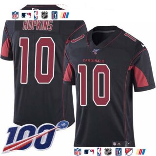 Nike Cardinals #10 DeAndre Hopkins Black Men's Stitched NFL Limited Rush 100th Season Jersey