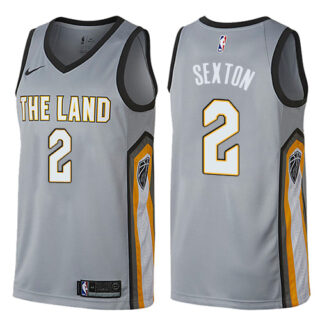 Nike Cavaliers #2 Collin Sexton Gray NBA Swingman City Edition Jersey