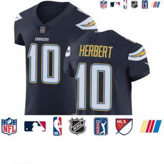 Nike Chargers #10 Justin Herbert Navy Blue Team Color Men's Stitched NFL Vapor Untouchable Elite Jersey