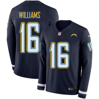 Nike Chargers #16 Tyrell Williams Navy Blue Team Color Men's Stitched NFL Limited Therma Long Sleeve Jersey