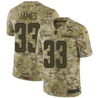 Nike Chargers #33 Derwin James Camo Men's Stitched NFL Limited 2018 Salute To Service Jersey