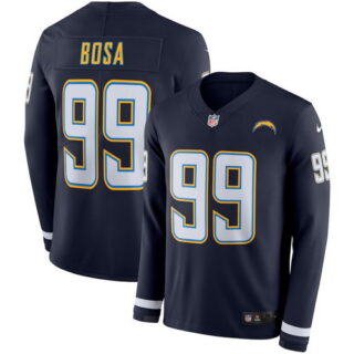 Nike Chargers 99 Joey Bosa Navy Therma Long Sleeve Jersey