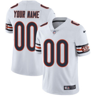 Nike Chicago Bears Limited White Road Men's Jersey NFL Vapor Untouchable Customized jerseys