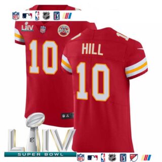 Nike Chiefs #10 Tyreek Hill Red Super Bowl LIV 2020 Team Color Men's Stitched NFL Vapor Untouchable Elite Jersey