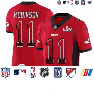 Nike Chiefs #11 Demarcus Robinson Red Super Bowl LIV 2020 Team Color Men's Stitched NFL Limited Rush Drift Fashion Jersey