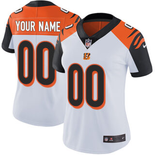 Nike Cincinnati Bengals Elite White Road Women's Jersey NFL Vapor Untouchable Customized jerseys