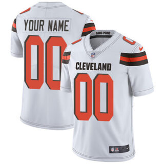 Nike Cleveland Browns Limited White Road Men's Jersey NFL Vapor Untouchable Customized jerseys
