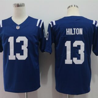Nike Colts 13 T Y Hilton Blue Vapor Untouchable Limited Jersey