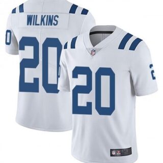 Nike Colts 20 Jordan Wilkins White Vapor Untouchable Limited Jersey