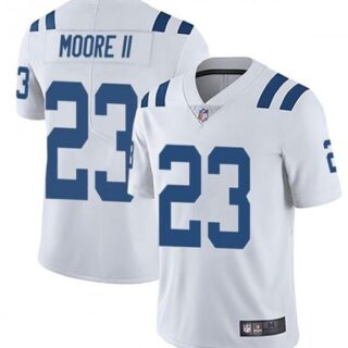 Nike Colts 23 Kenny Moore II White Vapor Untouchable Limited Jersey