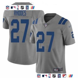 Nike Colts #27 Xavier Rhodes Gray Men's Stitched NFL Limited Inverted Legend Jersey