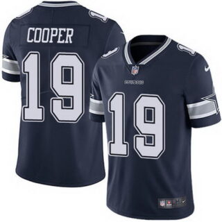 Nike Cowboys #19 Amari Cooper Navy Blue Team Color Men's Stitched NFL Vapor Untouchable Limited Jersey