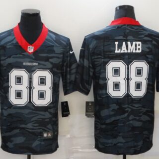 Nike Cowboys 88 CeeDee Lamb Black Camo USA Flag Limited Jersey