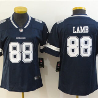 Nike Cowboys 88 Ceedee Lamb Navy Women 2020 NFL Draft First Round Pick Vapor Untouchable Limited Jersey