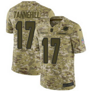 Nike Dolphins #17 Ryan Tannehill Camo Men's Stitched NFL Limited 2018 Salute To Service Jersey