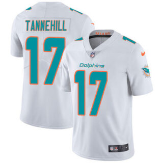 Nike Dolphins #17 Ryan Tannehill White Men's Stitched NFL Vapor Untouchable Limited Jersey