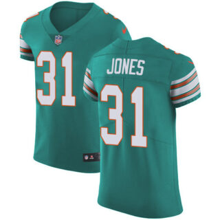 Nike Dolphins #31 Byron Jones Aqua Green Alternate Men's Stitched NFL New Elite Jersey