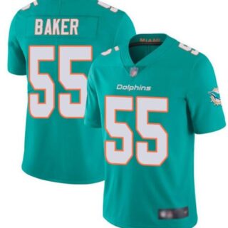 Nike Dolphins 55 Jerome Baker Aqua Vapor Untouchable Limited Jersey