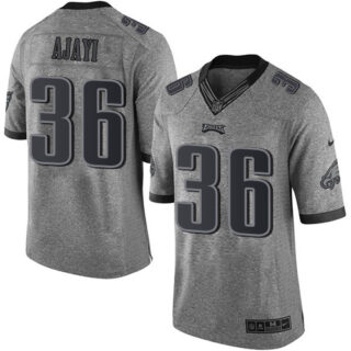 Nike Eagles #26 Jay Ajayi Gray Men's Stitched NFL Limited Gridiron Gray Jersey