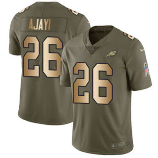 Nike Eagles #26 Jay Ajayi Olive Gold Men's Stitched NFL Limited 2017 Salute To Service Jersey