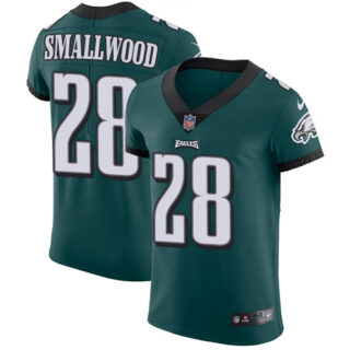 Nike Eagles #28 Wendell Smallwood Midnight Green Team Color Men's Stitched NFL Vapor Untouchable Elite Jersey