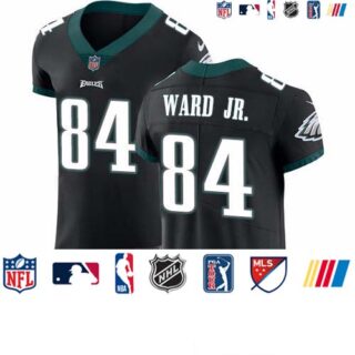 Nike Eagles #84 Greg Ward Jr. Black Alternate Men's Stitched NFL New Elite Jersey