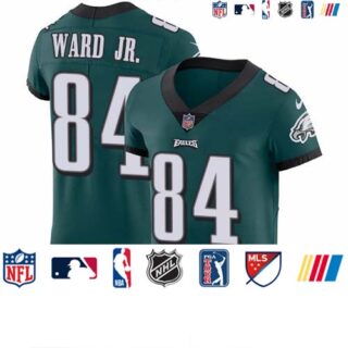 Nike Eagles #84 Greg Ward Jr. Green Team Color Men's Stitched NFL Vapor Untouchable Elite Jersey