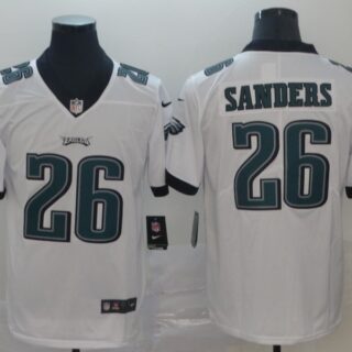Nike Eagles 26 Miles Sanders White Vapor Untouchable Limited Jersey