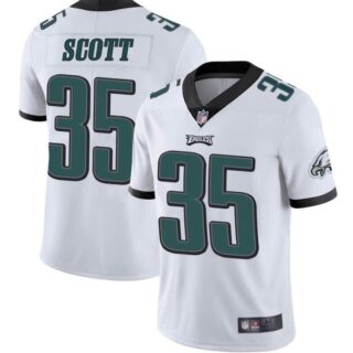 Nike Eagles 35 Boston Scott White Vapor Untouchable Limited Jersey