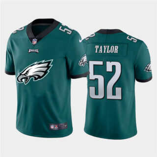 Nike Eagles 52 Davion Taylor Green Team Big Logo Vapor Untouchable Limited Jersey