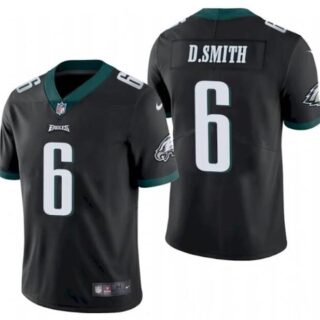 Nike Eagles 6 DeVonta Smith Black 2021 Draft Vapor Limited Jersey