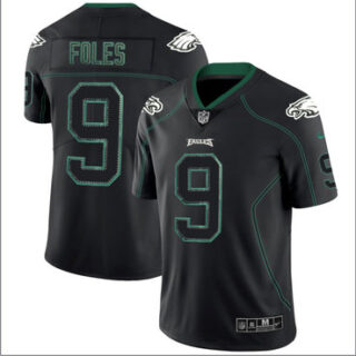 Nike Eagles 9 Nick Foles Black Shadow Legend Limited Jersey