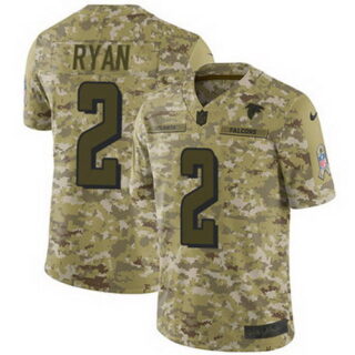 Nike Falcons #2 Matt Ryan Camo Men's Stitched NFL Limited 2018 Salute To Service Jersey