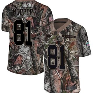Nike Falcons #81 Austin Hooper Camo Men's Stitched NFL Limited Rush Realtree Jersey