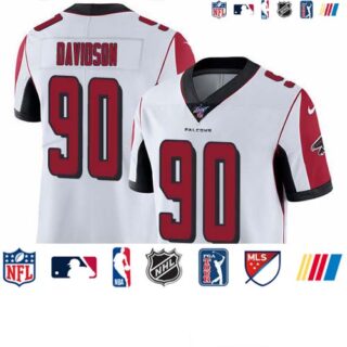 Nike Falcons #90 Marlon Davidson White Men's Stitched NFL 100th Season Vapor Untouchable Limited Jersey