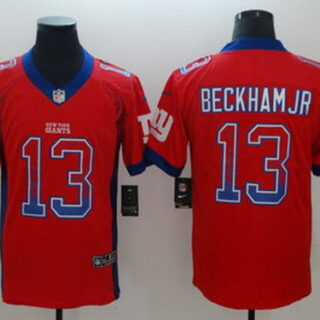 Nike Giants 13 Beckham Jr Red Drift Fashion Limited Jersey