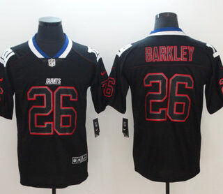 Nike Giants 26 Saquon Barkley Black Shadow Legend Limited Jersey
