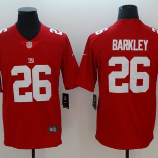 Nike Giants 26 Saquon Barkley Red Inverted Legend Limited Jersey