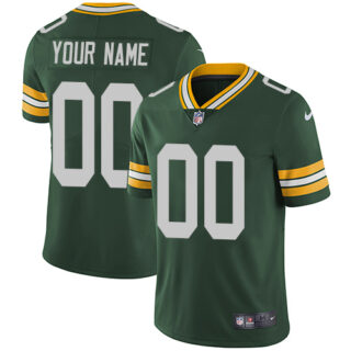 Nike Green Bay Packers Limited Green Home Men's Jersey NFL Vapor Untouchable Customized jerseys