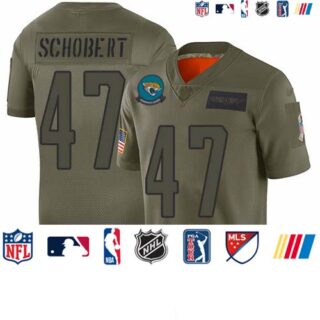 Nike Jaguars #47 Joe Schobert Camo Men's Stitched NFL Limited 2019 Salute To Service Jersey